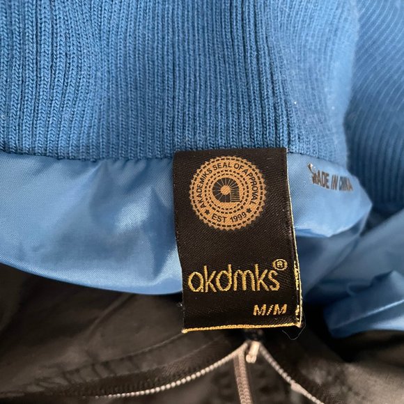 AKDMKS Vintage Varsity Jacket,  Grey/Black - Picture 9 of 13